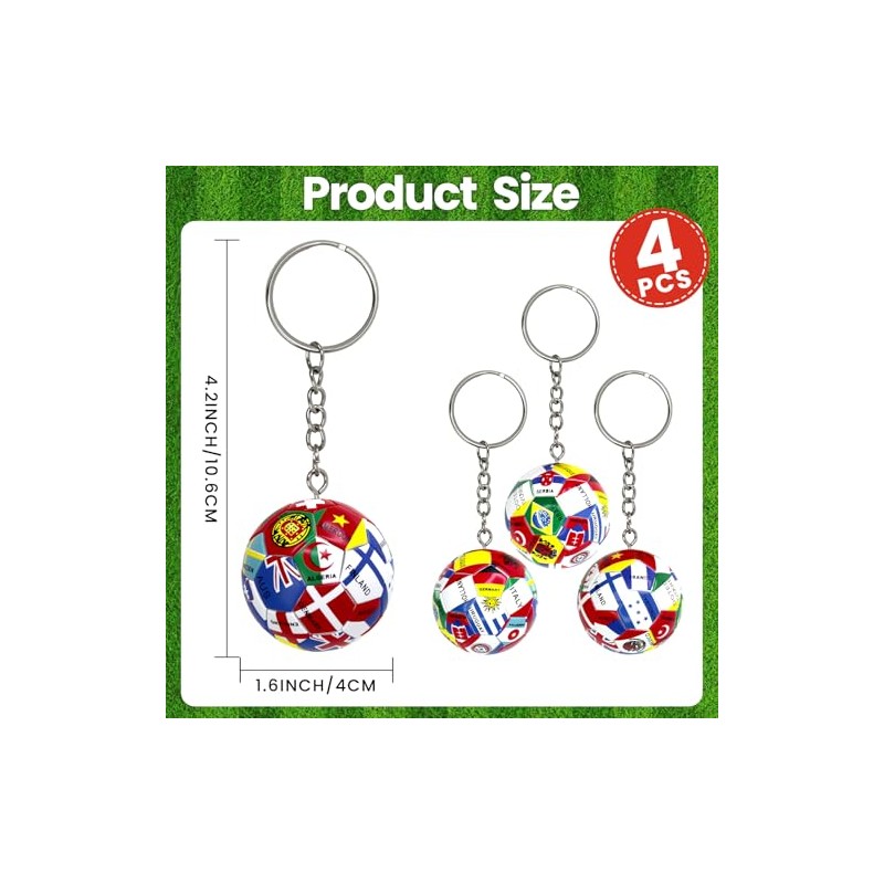 Premium World Cup Soccer Keychain - Perfect Gift for Fans