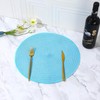 KKTECH Round Braided Placemats Set Of 4 For Dining Table,