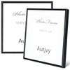 Autjvy 6x6 Picture Frame Set of 2, Black Modern Simple
