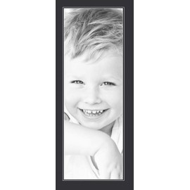 12x35 Smooth Black / Black Custom Mat for Picture Frame with 8x31 opening size (Mat Only, Frame NOT Included)