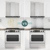 zsttion Stainless Steel Backsplash ，24 x 30Inch Range Hood Stove