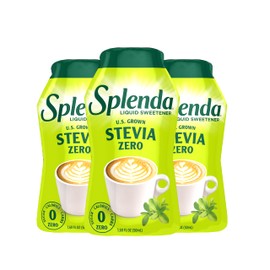 SPLENDA Stevia Liquid Zero Calorie Sweetener Drops, 1.68 Fl Oz Bottle (Pack of 3) (Packaging May Vary)