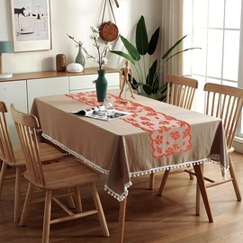 Fall Table Runner, Thanksgiving Table Runner, Lace Table Runner Fall Decor Thanksgiving Table Decorations Table Runners 72 Inches Long with Maple Leaf for Dinner Table Decor Indoor Outdoor Home Party