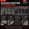 FZJDSD 4Pcs Black Microfiber Leather Inner Door Panel Cover Pads