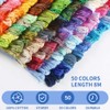 Newaner Embroidery Thread Set - 50 Colours for Embroidery Yourself