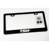 Gearhead Frames TSW Wheels License Plate Frame Black Metal with