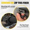 GLOBLED Quick Release Rubber Clamp Mount Fits 1-1/7'' to 1-3/7''