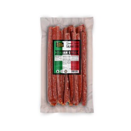 Long John Snacks Italian Style Dried Salami Stix – Premium Italian Blend Hand Crafted Pork & Beef Cuts – Gluten-Free, Bold Flavor & Low Heat – Smoked & Italian-Style Dried to Perfection - 16oz.