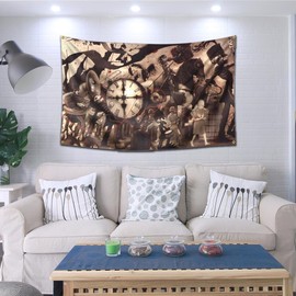 LCFhome My Chemical Romance flag Tapestry (90x150cm,Heavy Duty, Durable 150D Polyester) Brass Grommets Banner For Garage Dorm