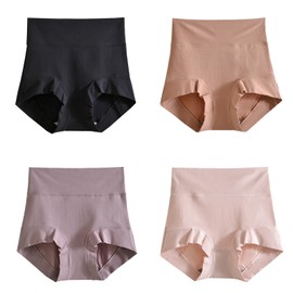 woooyea High Waisted Briefs Full Coverage Cotton Underwear 4 Assorted 7