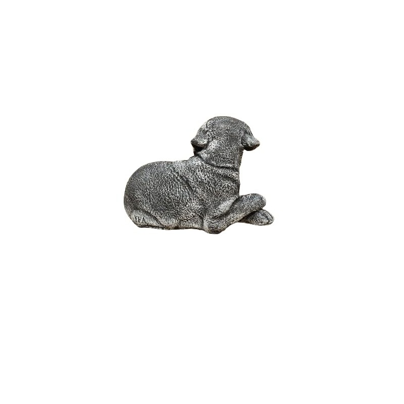 Generisch Labrador Retrivier Dog Figurine, Decoration, Dog Statue in Grey,