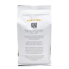 Utica Coffee Roasting Co. The Art Of Darkness | Specialty Dark Roasted Ground Coffee | 16 OZ Reclosable Bag