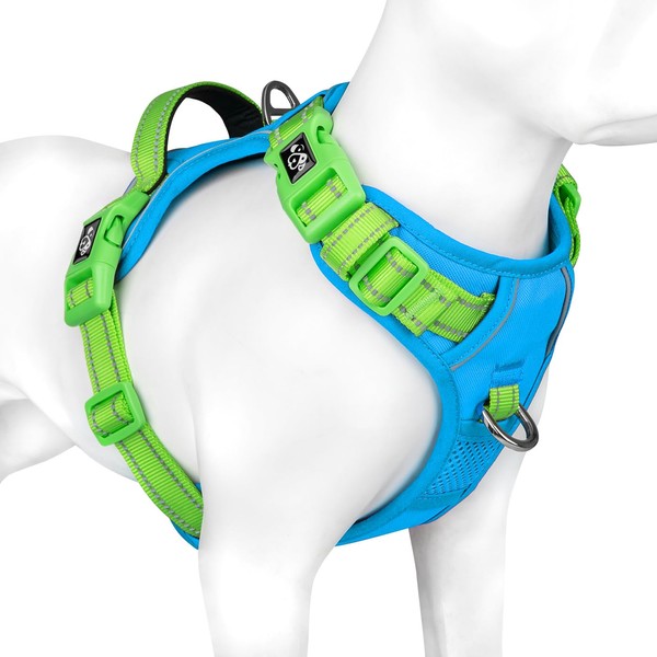 PHOEPET No Pull Dog Vest Harness with Unique Colors，Adjustable Reflective