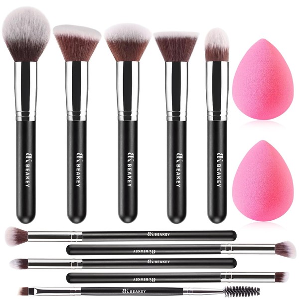 BEAKEY BEAKEY Makeup Brushes Set, Professional Foundation Eyeshadow Concealer Blush