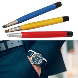 Fiberglass Scratch Brush,3X Rust Remover Pen Brush Fiberglass Scratch Brush Pen Pencil Removes Scratches for Jewelry, Watch, Coin Cleaning, Electronic Applications