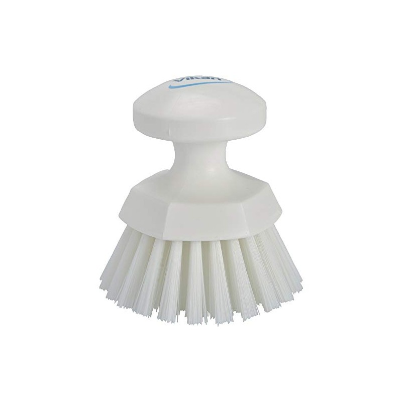 Vikan 38853 Hand-Held Scrub Brush/Keg Brush, Polypropylene, Polyester Bristle, 110mm,
