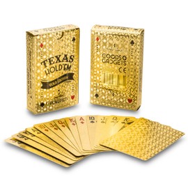 Gold Poker Cards Playing Cards Made Of PVC Plastic Deck Waterproof Golden Foil