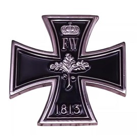 German Germany Oak Leaf Order Medal Metal Emblem for Clothing Backpack Hat Accessories, Enamel, Zinc Alloy, Metal, Metal