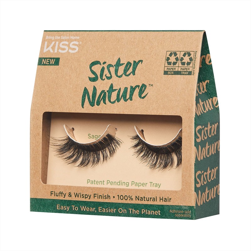 KISS Sister Nature Collection 1 Pair of Eyelashes, Will, 100%