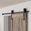 CCJH 7FT Heavy Duty Sturdy Sliding Barn Door Hardware Kit