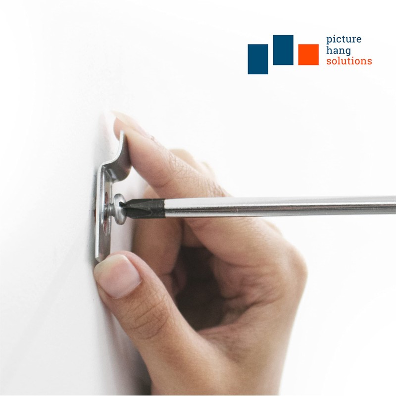 PHS Picture Hanging Security Brackets - 100 Pack - Anti