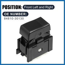 A ABSOPRO Front Power Window Switch No.84810-30130 with Tool Window Control Switch for Toyota 4Runner 2.4L 3.0L 1985-1989 for Toyota Camry 1984-1989 for Toyota Truck 1985-1988