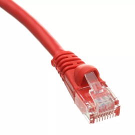 Kamrock Lights LLC Pack of 5 Cables Snagless 1 Foot Cat5e Red Network Ethernet Patch Cable