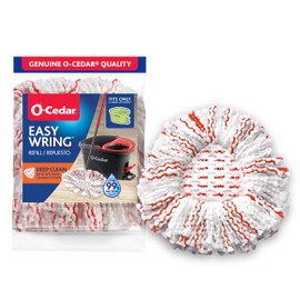 O-Cedar EasyWring Deep Clean Refill (1-Pack) | 40% More Cleaning Power | Microfiber Mop Refill Compatible with O-Cedar EasyWring Spin Mop & Bucket System