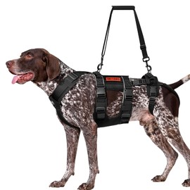 OneTigris Breathable Dog Lift Harness for Large Medium Sized Dogs, Dog Sing for Large Dogs Hind Leg Support, Dog Hip Support Brace Dog Front Leg Support Vrace