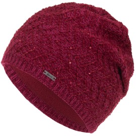 Faera Winter Hat Unisex, Warm Lined Winter Beanie, Fleece Lining, Winter Knitted Hat, One Size - purple