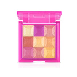 Mini 9 Cool Eye Shadow Palette Black Smoke Matte Glitter Eyeshadow Palette Smoke Eye Shadow Palette Colorful Waterproof 9 Square Grid Makeup Palette (01# Gentle Milk Apricot)