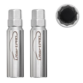 LitartPRO 42CRMO 10 Spline Lug Nut Key Replacement for TA20-17/19, Compatible with Bimecc 10-Spline Lug Nut and Lug Bolts, Thickened Sleeve Outer Wall, Torque Resistance, 17 mm and 19 mm Hex Drive