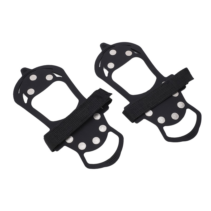 2pcs/set 10 Tooth Crampons Shoe Cover Rustproof Durable Mountaineering Ice