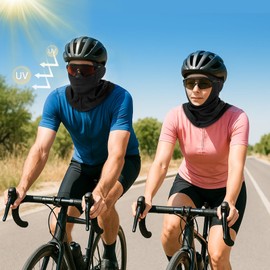 MELLIEX Summer Balaclava for Men and Women, Breathable Balaclava UV Protection Balaclava for Motorcycle, Bike, Climbing, Fishing, black, Unit size