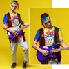 Hotop 15 Pcs 60s 70s Women Men Hippie Costume Set