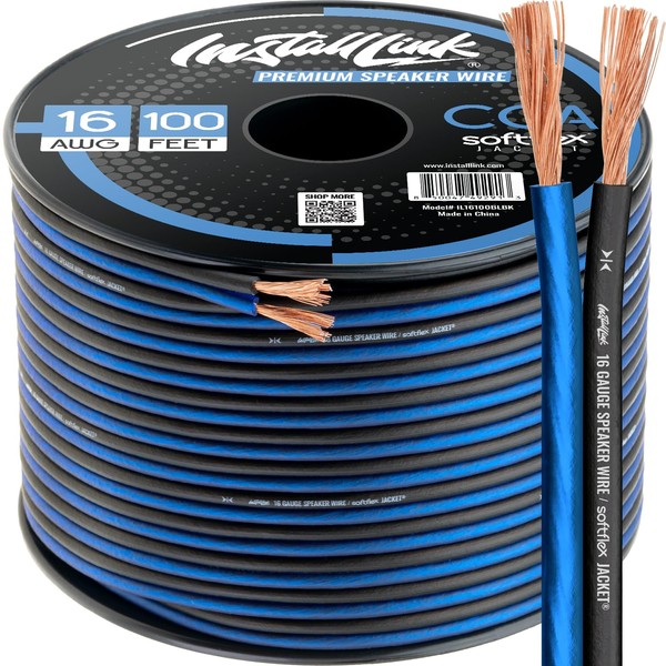 16 AWG Gauge Speaker Wire Cable Stereo, Car or Home