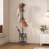ELYKEN Coat Rack Freestanding, Coat Tree with Umbrella Holder, Metal