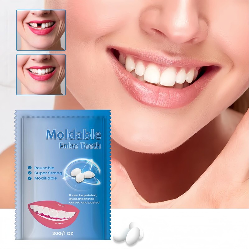 Temporary Tooth Filling Kit,Temporary Tooth Repair Kits,Moldable False Teeth Replacement,False