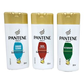Shampoo Pantene 100ml Paquete Piezas Variedad Tipos