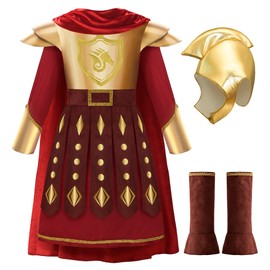 ReliBeauty Roman Gladiator Costume Children Rome Warrior Centurion Boy with Hat, 100