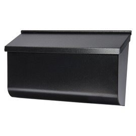Gibraltar Mailboxes Woodlands Medium Capacity Galvanized Steel Black, Wall-Mount Mailbox, L4010WB0,Textured Black