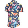 KYKU Bird Shirt Novelty Hawaiian Shirts for Men Button Down