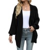 Jhsnjnr Womens Sweaters Open Front Knitted Long Cardigan Oversized Chunky