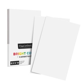 White Card Stock Paper | 50 Per Pack | Superior Thick 65-lb Cardstock, Perfect for School Supplies, Holiday Crafting, Arts and Crafts | Acid & Lignin Free | 8.5 x 14