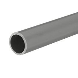 QUARKZMAN PVC Pipe, Round, Hard, 21 mm ID, 25 mm (1 Inch) OD, 330 mm/13 inches, Light Grey, High Impact Resistance for Water Pipes, Crafts, Cable Sleeve