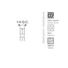 KRINO 03057700 SUPERIOR with 1/4 hexagonal shank Bits for Wall