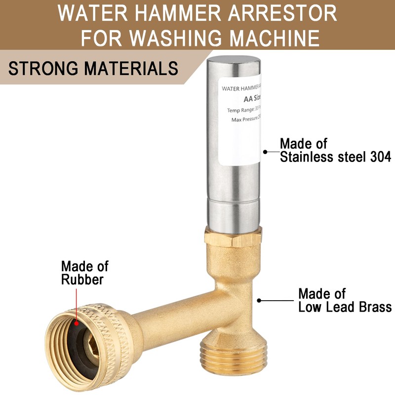 Lingmfg Pipe Fittings Water Hammer Arrestor LING-WMWHA-SS-O-2