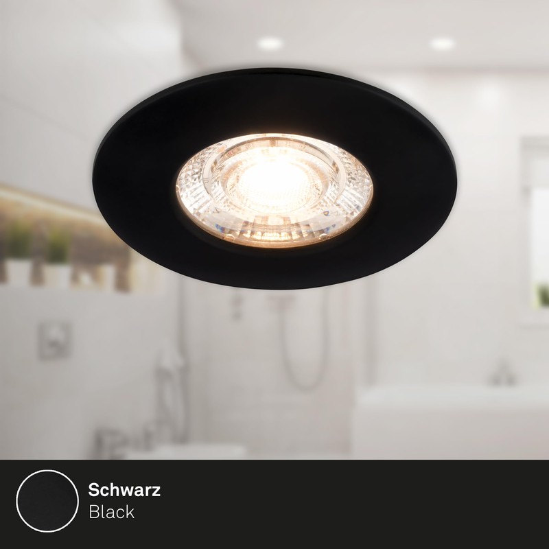 BRILONER – 3er Set LED Einbaustrahler 230V, LED Strahler Badezimmer