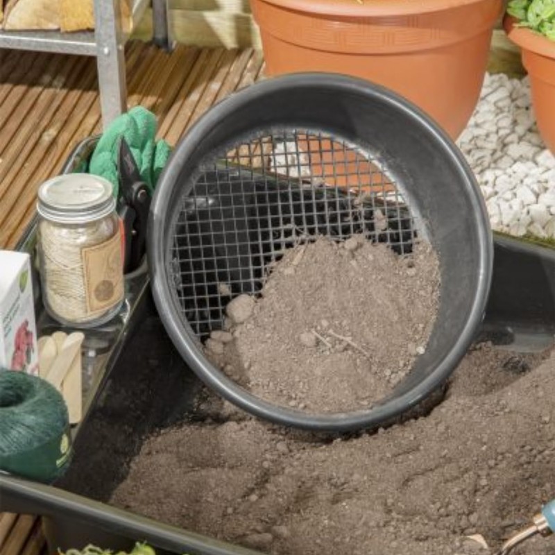 Wham Large Plastic Round Garden Sieve Riddle Riddler Soil Sifter