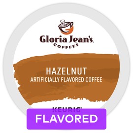 Gloria Jean's Hazelnut Keurig Single-Serve K-Cup Pods, Medium Roast Coffee, 12 Count